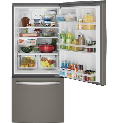 GE Appliances GDE21EMKES GE® Series ENERGY STAR® 20.9 Cu. Ft. Bottom Freezer Refrigerator